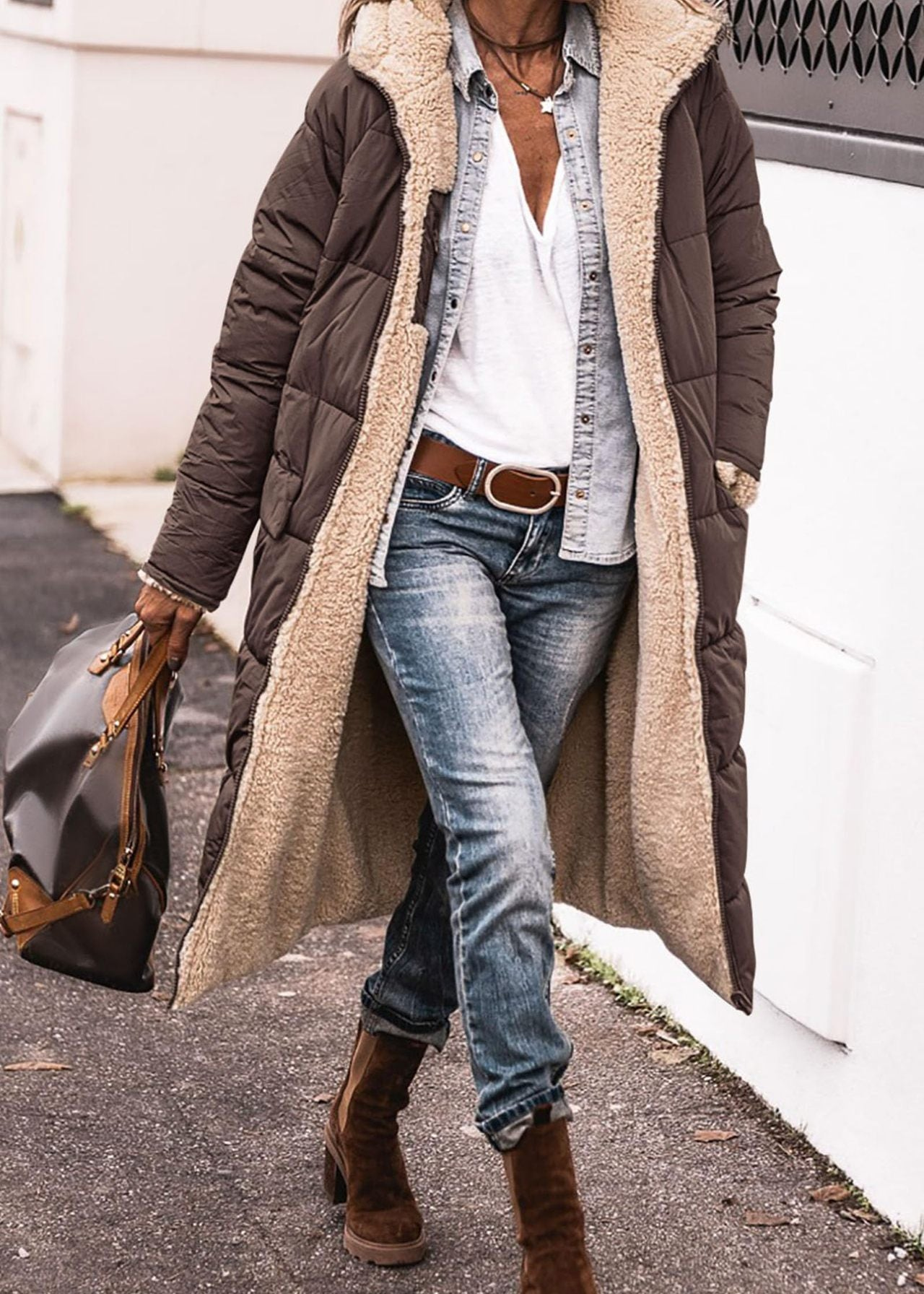 CELIA | REVERSIBLE WOOL-BLEND COAT