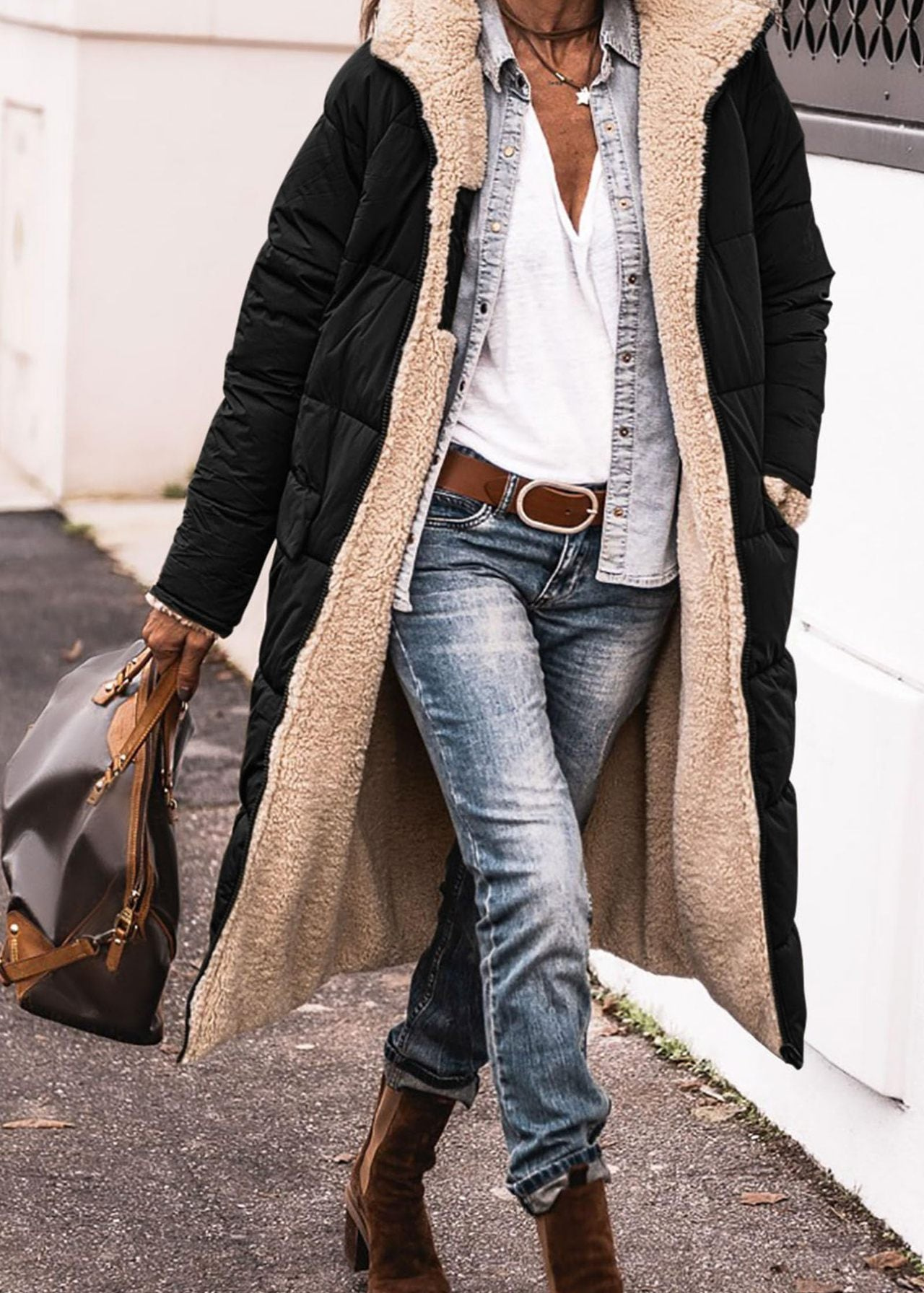 CELIA | REVERSIBLE WOOL-BLEND COAT